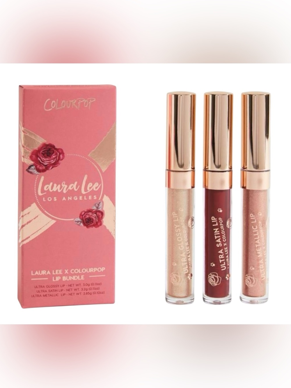 ColourPop X Laura Lee Trio Ultra Lip Bundle New In Box